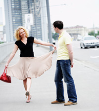 girl skipping